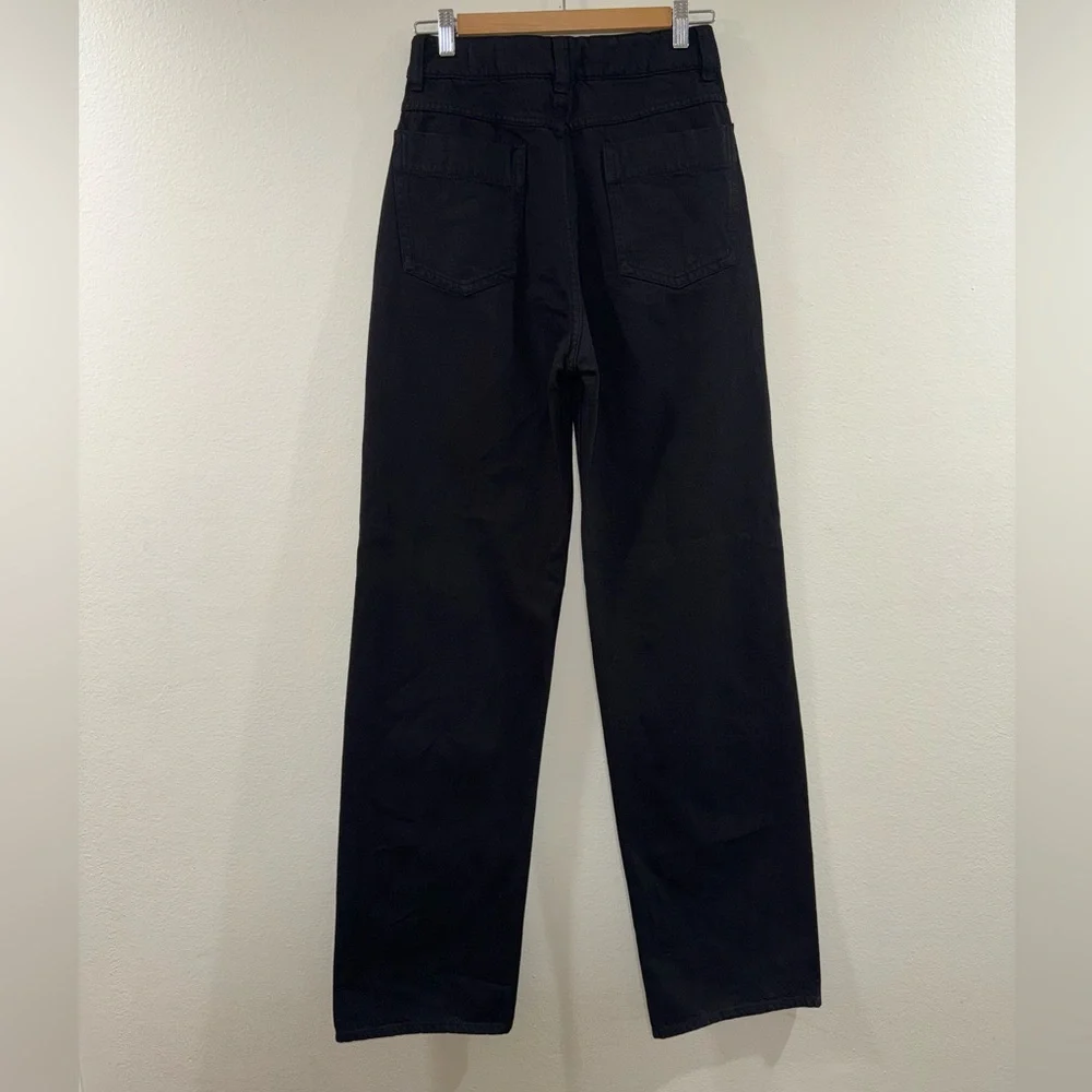 Lemaire Women's High Waisted Black Jeans Size 38 - 100% Cotton - Picture 4 of 7